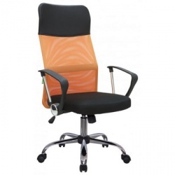 Операторское кресло «Riva Chair 8074 Оранжевая сетка»